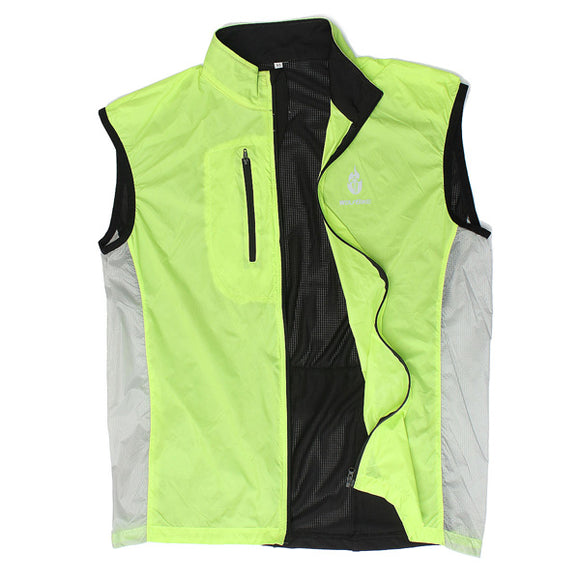 WOLFBIKE Bicycle Cycling Vest Jacket Windcoat Sportswear Breathable