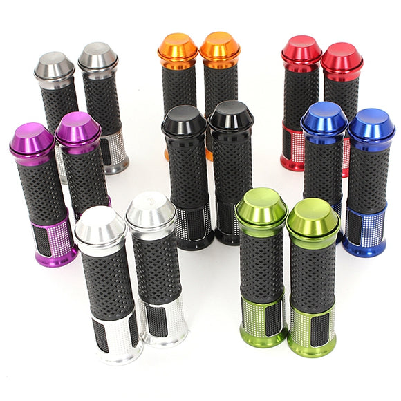 CNC 25mm Motorcycle Dirt Bike Aluminum Handlebar Hand Grips Rubber