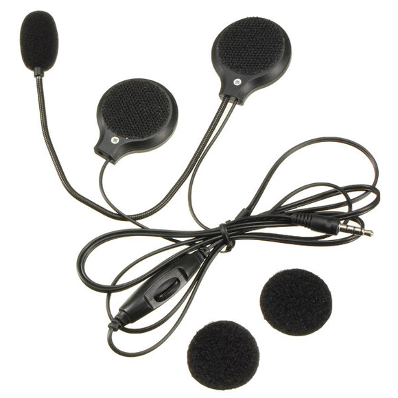 Mini 3.5mm Jack Motorcycle Microphone Speaker Helmet Headset