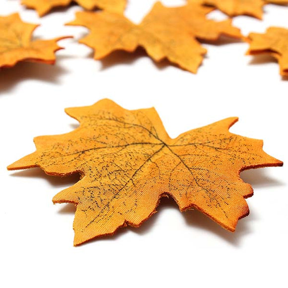 50pcs Artificial Autumn Maple Leaves Home Garden Decoration