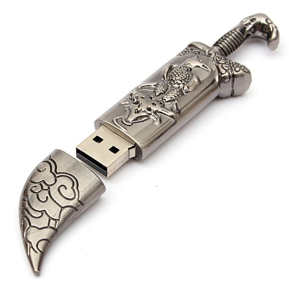 8GB USB 2.0 Metal Mongolia Style Flash Drive Storage Memory U Disk