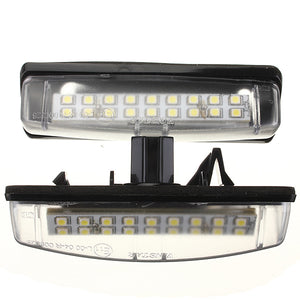 2PCS 18 SMD LED Number License Plate Light For LEXUS