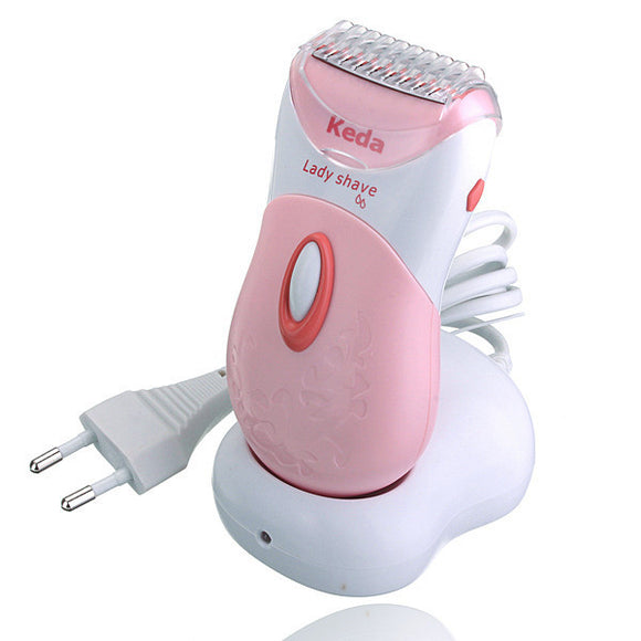 Keda KD-187 Hair Remover Dry & Wet Washable Rechargeable Trimmer Lady Shaver Epilator