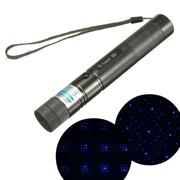 303 405nm Purple Light High Power Adjustable Laser Pointer +Keys