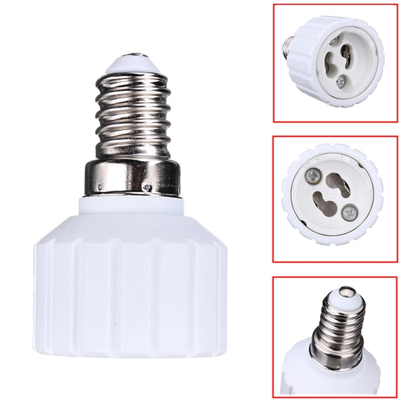 E14 to GU10 LED Light Bulb Lamp Adapter Converter Base Socket