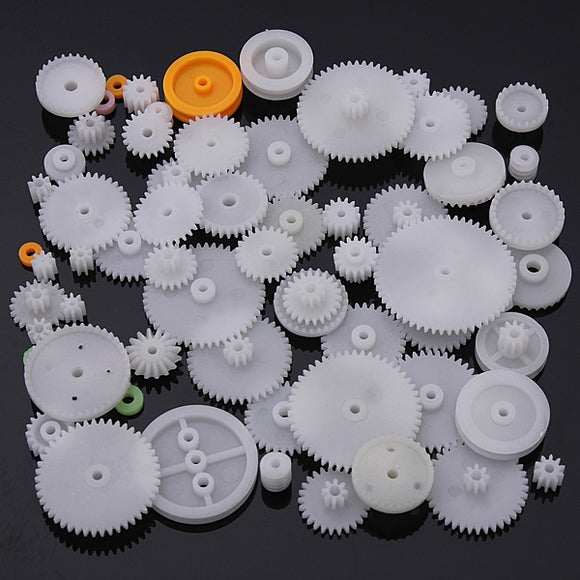 64 Type Plastic Crown Gear Single Double Reduction Motor Gear Worm Gear