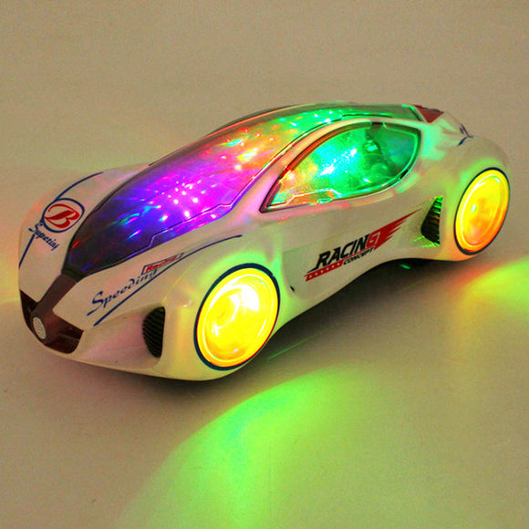 3D Super Car Electric Toy With Flashing Wheel Lights