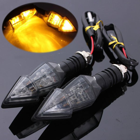 Universal Motorcycle 15SMD Turn Signal Indicator Amber Arrow Light