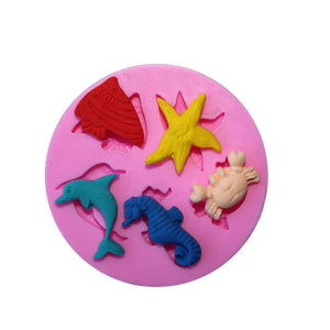 Marine Animals Silicone Fondant Mold Cake Decorating Chocolate Mold