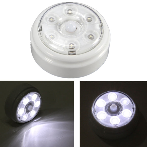 Wireless PIR Infrared Motion Sensor 6 LED Night Light Home Outdoor