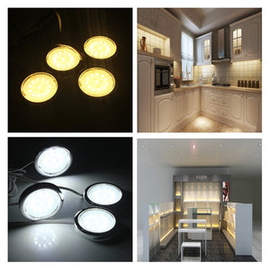 4P LED Home Kitchen Cabinet Shelf Night Light Energy-saving Lamp Bulbs
