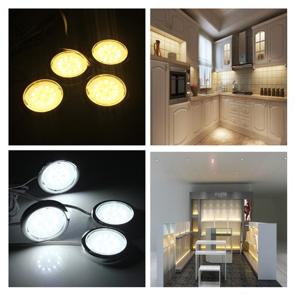 4P LED Home Kitchen Cabinet Shelf Night Light Energy-saving Lamp Bulbs