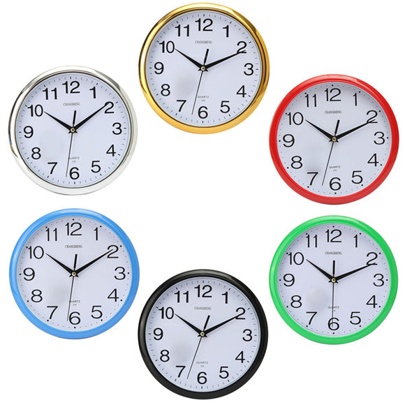 Six Colors Vintage Round Modern Home Bedroom Time Kitchen Wall Clock