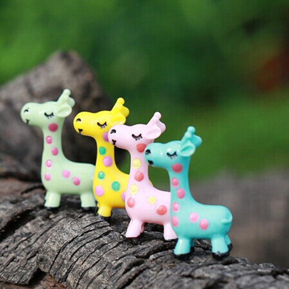 Miniature Giraffe Garden Micro Landscape DIY Decorations