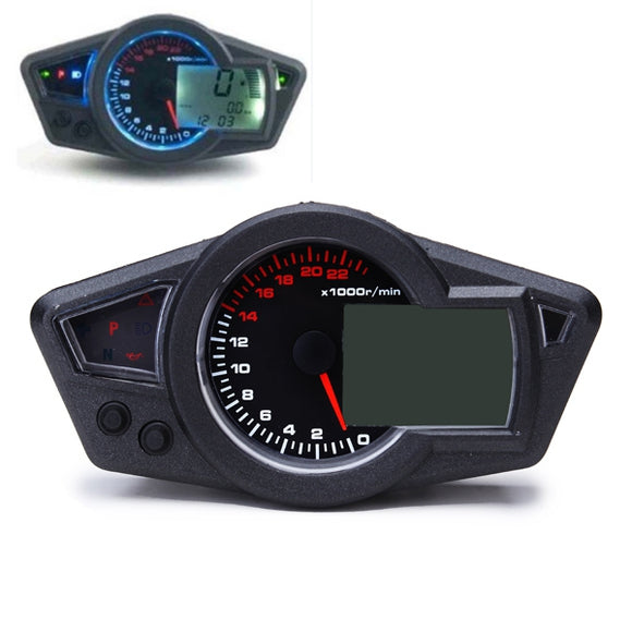 Waterproof Universal Motorcycle LCD Digital Odometer Speedometer