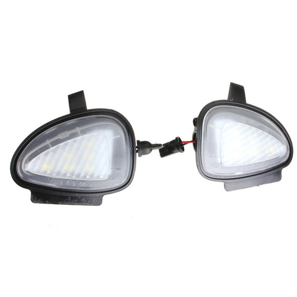 White Under Side Mirror Puddle 6 LED Light Lamp For VW Golf GTi MK6