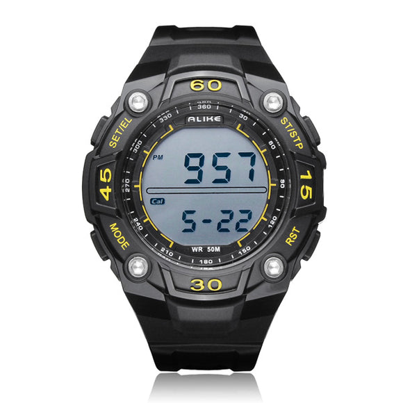 ALIKE AK14106 Sport Date Alarm Outdoor Men Rubber Wrist Watch