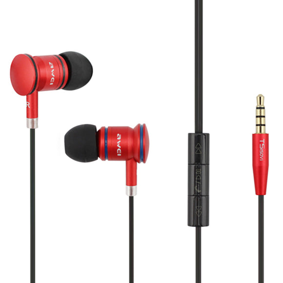 Awei TS-150Vi 3.5mm In-ear With Mic Bass Stereo Earphone For Cell Phone
