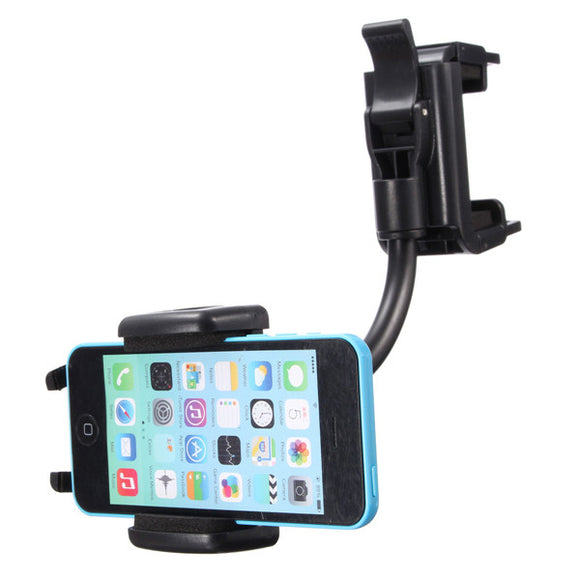 Universal Car Rear View Mirror Mount Stand Holder For iPhone Cell Phone