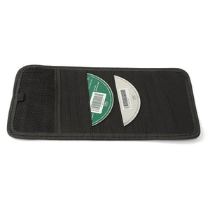12 Disc Capacity CD Car Sun Visor Storage DVD Holder Black Pocket