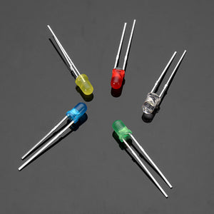 100Pcs 20Ma F3 3MM 5Colors Ultra Bright LED Diode