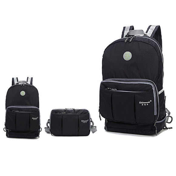 Dual Floding Leisure Men Women Backpack Outdoor Travel Waterproof Bag