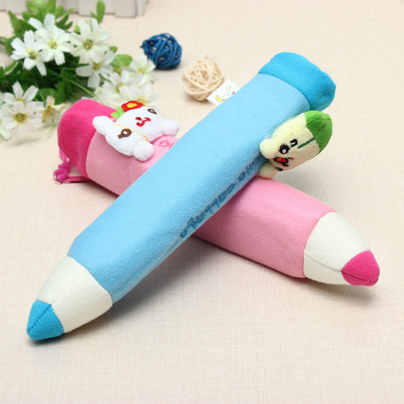 Soft Cartoon Plush Toys Pencil Case Stationery Pouch Bag