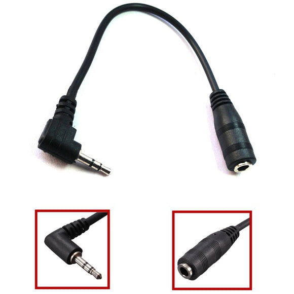 3.5mm Female Socket to 2.5mm Mini Jack Headphone Converter Adapter Audio Cable