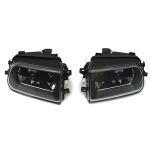 Pair Car Fog Lights Driving Spot Lamps Black Housing for BMW