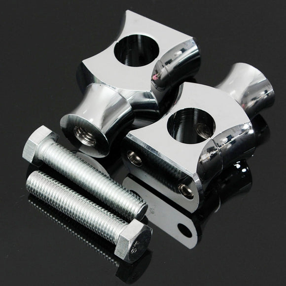 7/8inch Handlebar Risers Clamp For Harley Cruisers Bobber Chopper