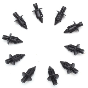 10pcs 6mm Plastic Rivet Fairing Trim Panel Fastener Clips For Honda Yamaha