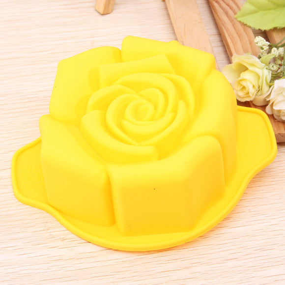 Rose Shape Silicone Cake Pan Mold Baking Mould