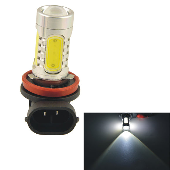 Car Auto H11 11W 5SMD LED Lens Headlamp Fog Light Bulb-white(12V)