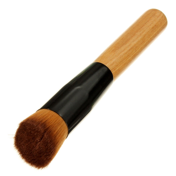 Wooden Handle Multi-Function Blush Makeup Powder Foundation Brush