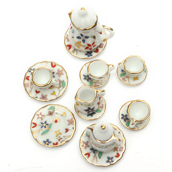 1:12 Mini Dollhouse Furniture Accessories Colorful TeaSet 15