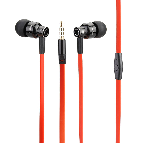 JBMMJ-8600 Metal Deep Bass In-ear Earphone Headphone with Mic for iPhone 8 Xiaomi Cell Phone