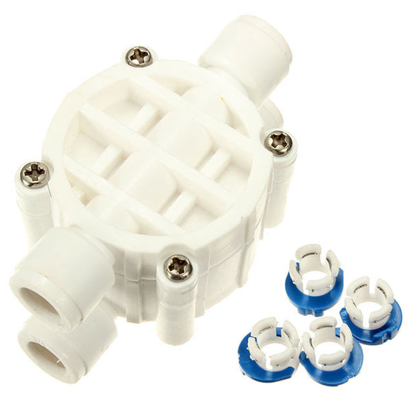 1/4 Inch 4 Way Reverse Water Filter Auto Shut Off Valve Osmosis System