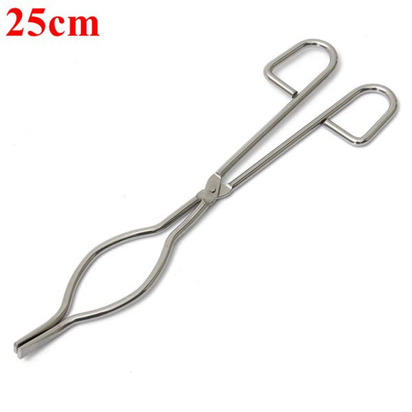 25cm Stainless Steel Crucible Tong Clamp Graphite Melting Furnace Pliers Holder