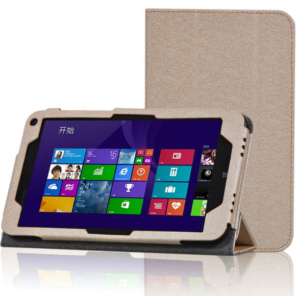 Tri-fold PU Leather Case Stand Cover For HP stream8 Tablet