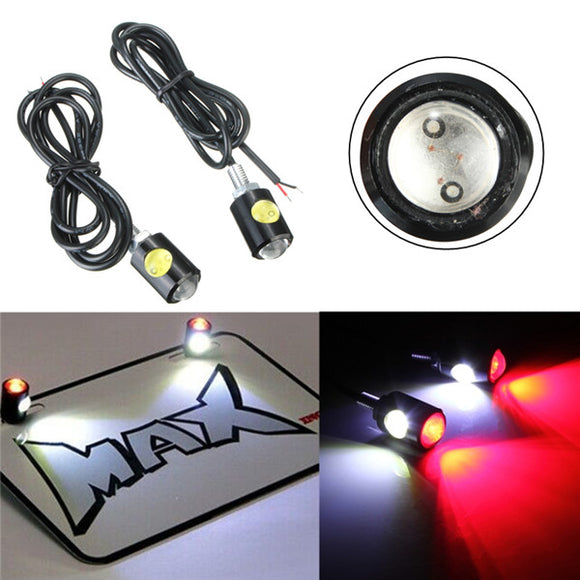 12V Universal Bolt-On Cob Screw Plate Brake Lamp Rear Brake Tail High Power