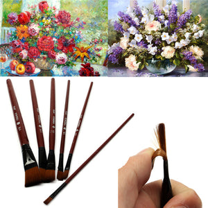 6 PCS Nylon Acrylic Drawing Painting Gouache Brush Pen For Artist Supplies