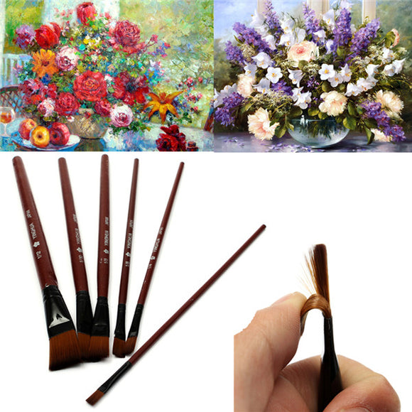 6 PCS Nylon Acrylic Drawing Painting Gouache Brush Pen For Artist Supplies