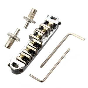 Lp Gibson Guitar Bridge Chromeplate Roller Zinc Alloy Metal Sliver