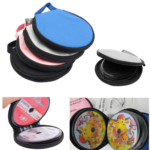Portable CD DVD DISC Clear Cover Storage Case Wallet Bag