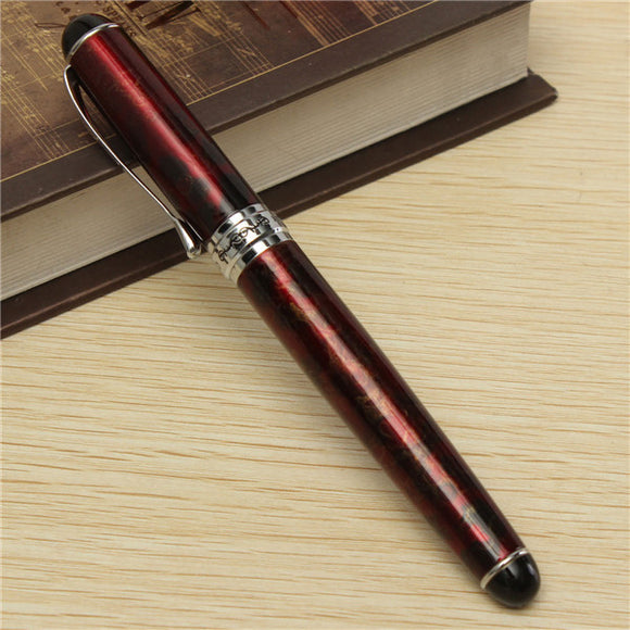 JINHAO X750 Lava Red Pen Medium Fine Nib Ink Fountain Pen
