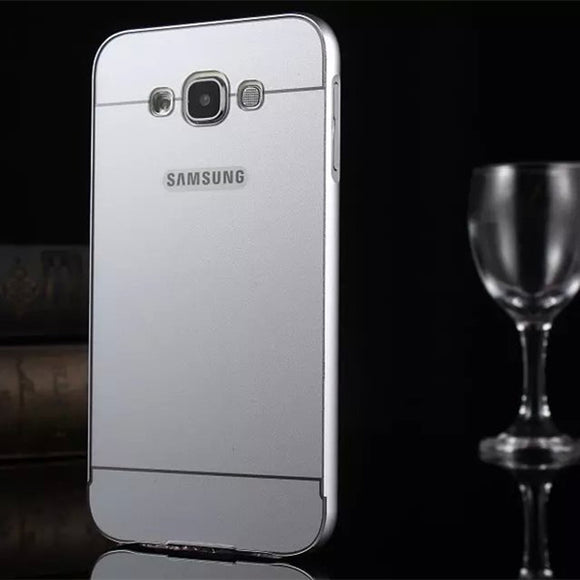 Aluminum Bumper Frame+PC Back Case Cover For Samsung Galaxy E7