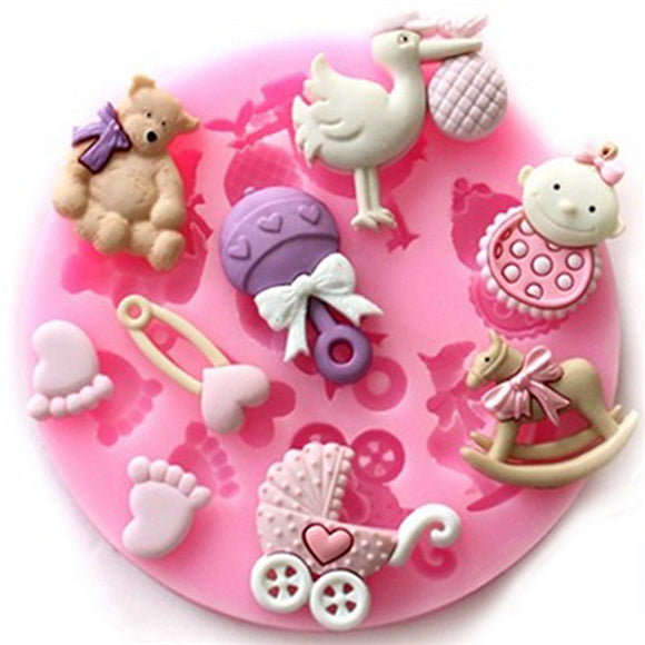 Silicone Goose Feet Cartoon Fondant Chocolate Mold Mould Cake Decoration
