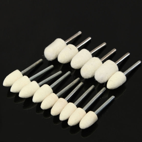 25pcs 3mm Shank Wool Polishing Ball Buffing Wheel For Dremel Rotary Tool