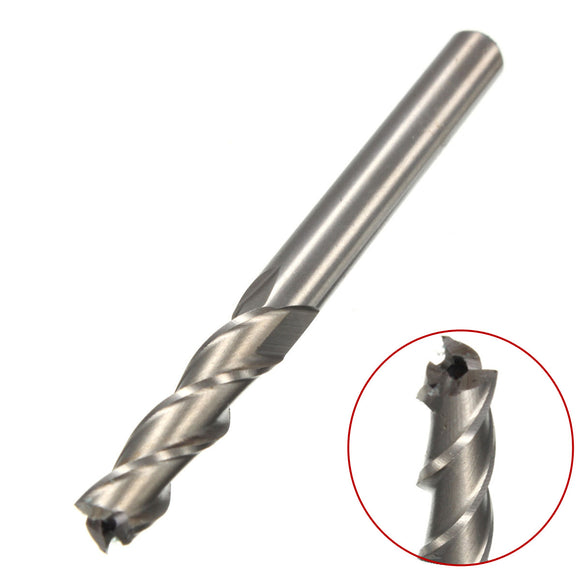 6mm x 6mm 3 Flute HSS  Aluminium End Mill Cutter Extended CNC Bit Milling Cutter