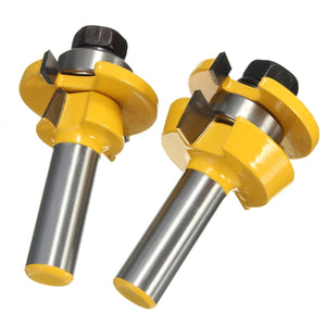 Drillpro RB11 Shaker Bevel Rail And Stile Glue Joint Router Bit For Cabinet Door 1/2 Inch